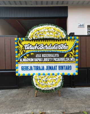 Papan Bunga Duka di Pegagan Hilir